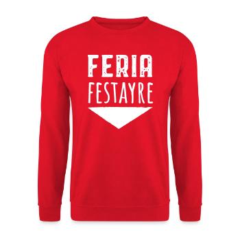 Festayre Feria - Unisex Pullover - Rot - Vorne - Alina (178cm) & Michal (187cm)