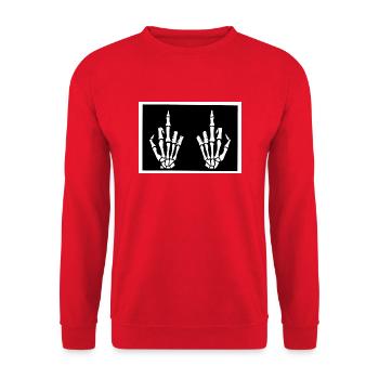 baise - Sweat-shirt Unisexe - rouge - Devant - Alina (178cm) & Michal (187cm)