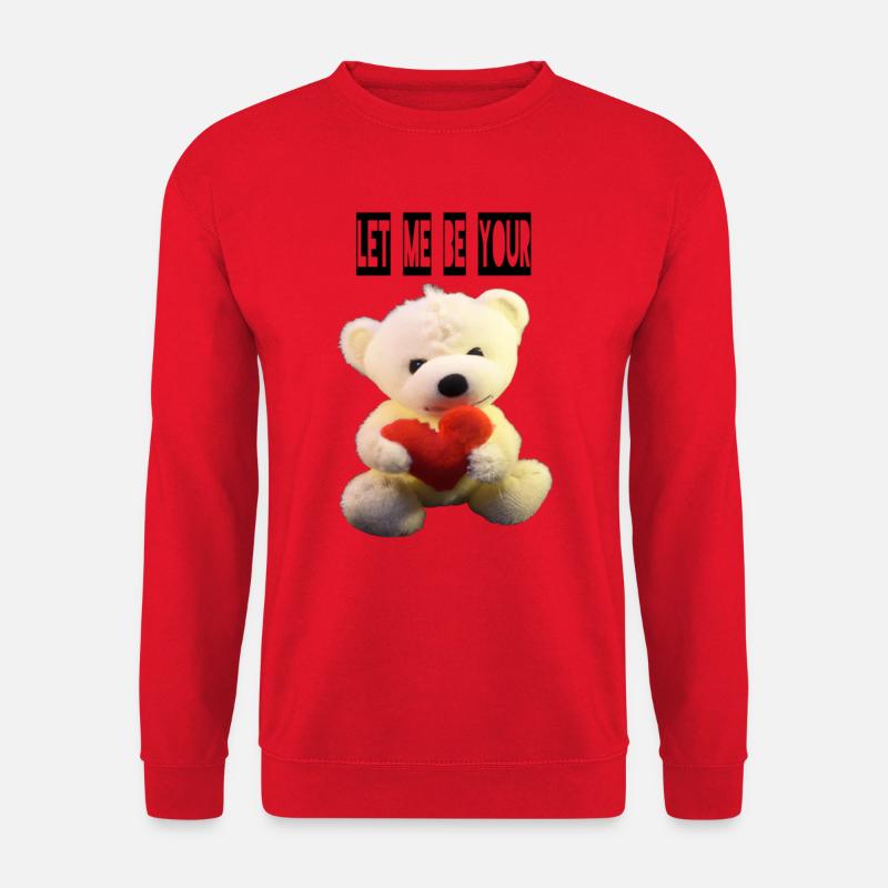 Let me be your Teddybear! - Unisex Pullover - Rot