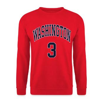 Washington 3 - Unisex Sweatshirt - red - Front - Alina (178cm) & Michal (187cm)