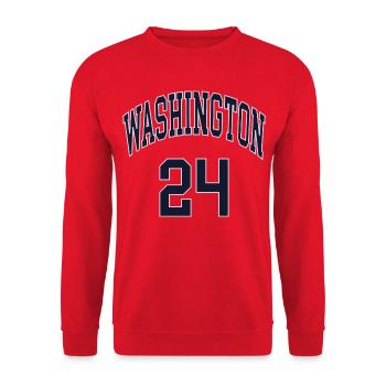 Washington 24 - Unisex Sweatshirt - red - Front - Alina (178cm) & Michal (187cm)