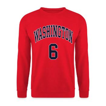 Washington 6 - Unisex Sweatshirt - red - Front - Alina (178cm) & Michal (187cm)