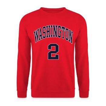 Washington 2 - Unisex Sweatshirt - red - Front - Alina (178cm) & Michal (187cm)