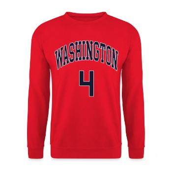 Washington 4 - Unisex Sweatshirt - red - Front - Alina (178cm) & Michal (187cm)