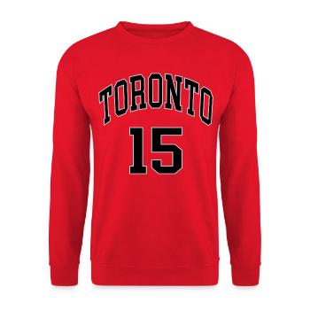 Toronto 15 - Unisex Sweatshirt - red - Front - Alina (178cm) & Michal (187cm)