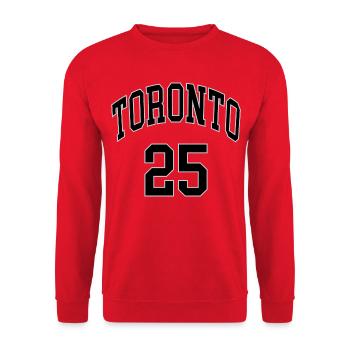 Toronto 25 - Sweat-shirt Unisexe - rouge - Devant - Alina (178cm) & Michal (187cm)