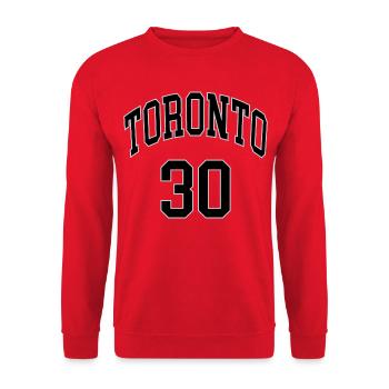 Toronto 30 - Unisex Sweatshirt - red - Front - Alina (178cm) & Michal (187cm)