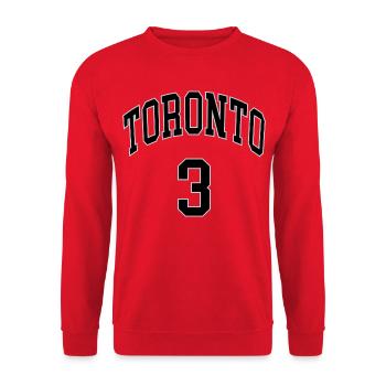 Toronto 3 - Unisex Pullover - Rot - Vorne - Alina (178cm) & Michal (187cm)