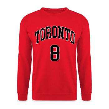 Toronto 8 - Sweat-shirt Unisexe - rouge - Devant - Alina (178cm) & Michal (187cm)