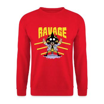 Ravage est JAUNE - 2024 - Sweat-shirt Unisexe - rouge - Devant - Alina (178cm) & Michal (187cm)