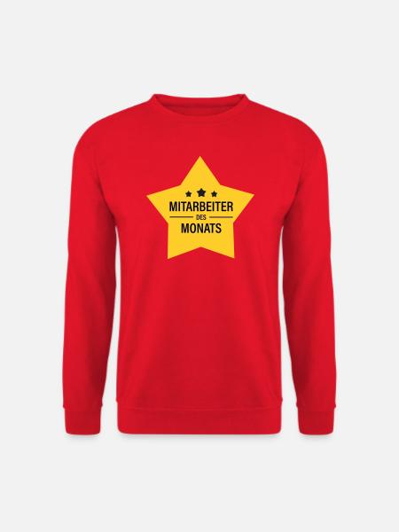 Mitarbeiter des Monats - Unisex Pullover - Rot