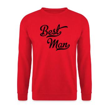 Trauzeuge - Unisex Pullover - Rot - Vorne - Alina (178cm) & Michal (187cm)