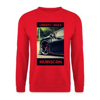 Freistil Car-Design - Unisex Pullover - Rot - Vorne - Alina (178cm) & Michal (187cm)