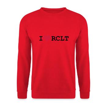 IRCLT❤ - Unisex Sweatshirt - red - Front - Alina (178cm) & Michal (187cm)