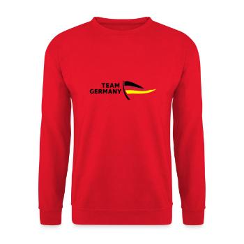 Allemagne équipe - Sweat-shirt Unisexe - rouge - Devant - Alina (178cm) & Michal (187cm)