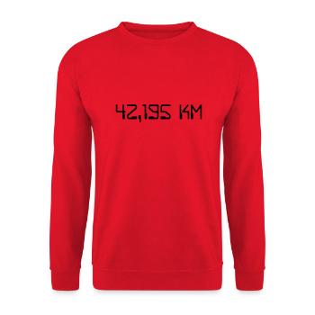 Marathon - Unisex Pullover - Rot - Vorne - Alina (178cm) & Michal (187cm)