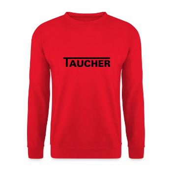 Taucher - Unisex Pullover - Rot - Vorne - Alina (178cm) & Michal (187cm)