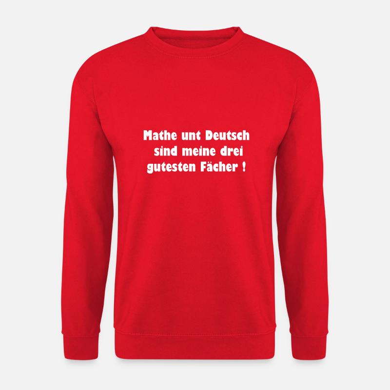 Mathe unt Deutsch ;-) - Unisex Pullover - Rot