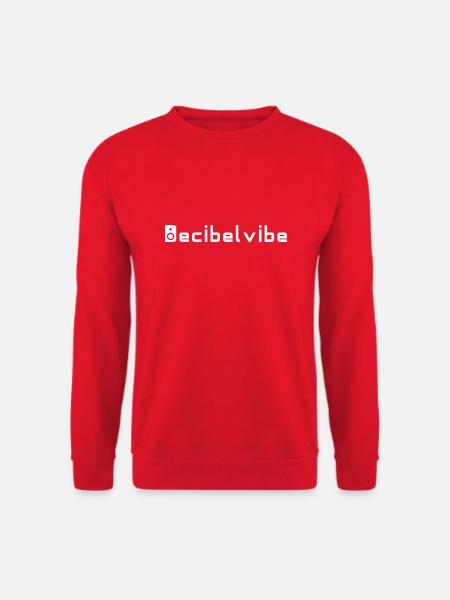 Decibelvibe - Derivate - White Design - Unisex Pullover - Rot