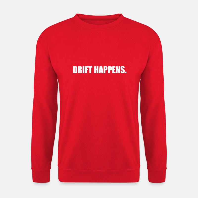 Drift Happens weiss - Unisex Pullover - Rot