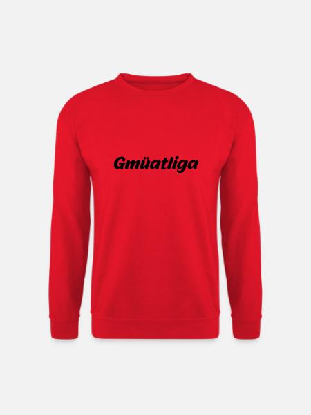 Gmüatliga (österreichischer Dialekt) - Unisex Pullover - Rot