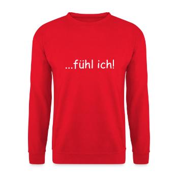Fühl Ich! - Unisex Pullover - Rot - Vorne - Alina (178cm) & Michal (187cm)