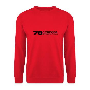 Cordoba 78 by sixnineline - Unisex Sweatshirt - red - Front - Alina (178cm) & Michal (187cm)