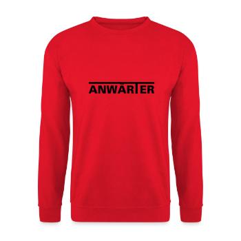 Anwärter - Unisex Pullover - Rot - Vorne - Alina (178cm) & Michal (187cm)