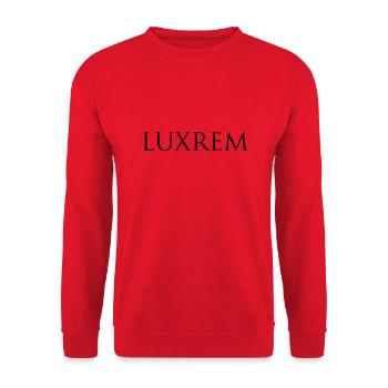 Luxrem Black - Unisex Pullover - Rot - Vorne - Alina (178cm) & Michal (187cm)