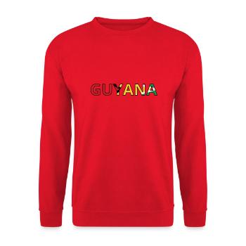 Flag of Guyana - Unisex Sweatshirt - red - Front - Alina (178cm) & Michal (187cm)