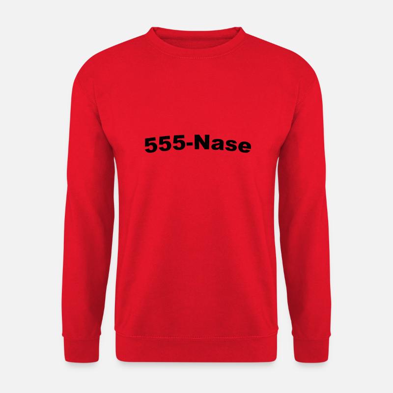 555-Nase - Unisex Pullover - Rot