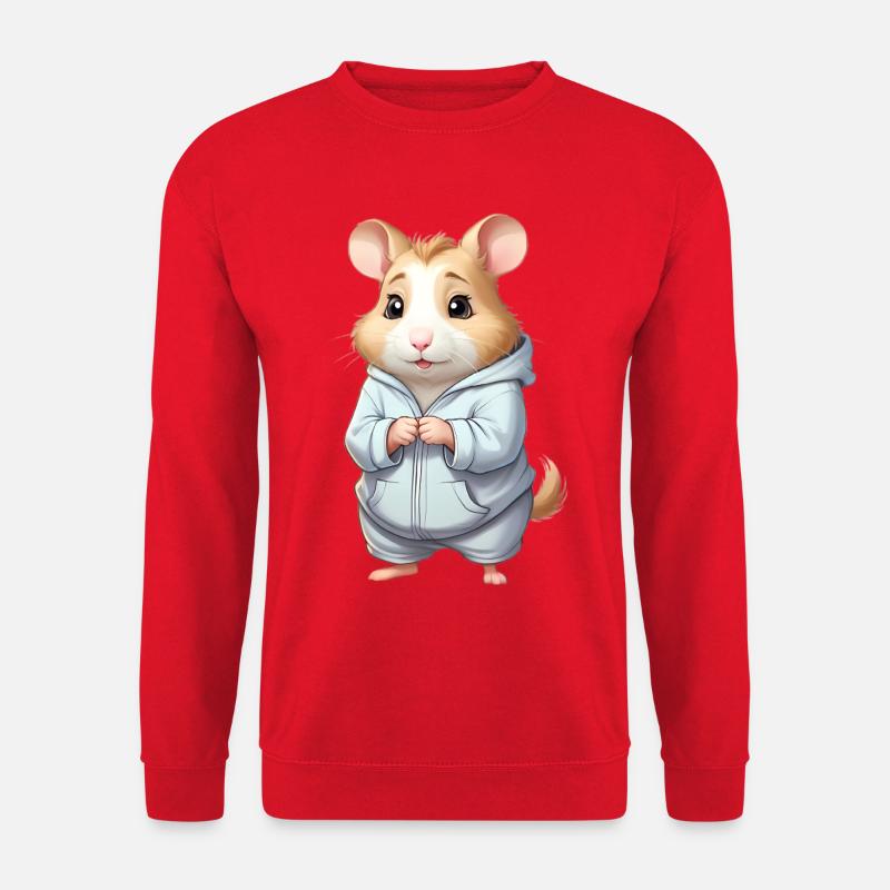 Cuddly Hero Hamster Pull à capuche - Sweat-shirt Unisexe - rouge