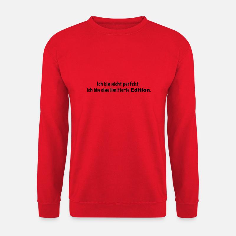 Ich bin nicht perfekt - Unisex Pullover - Rot