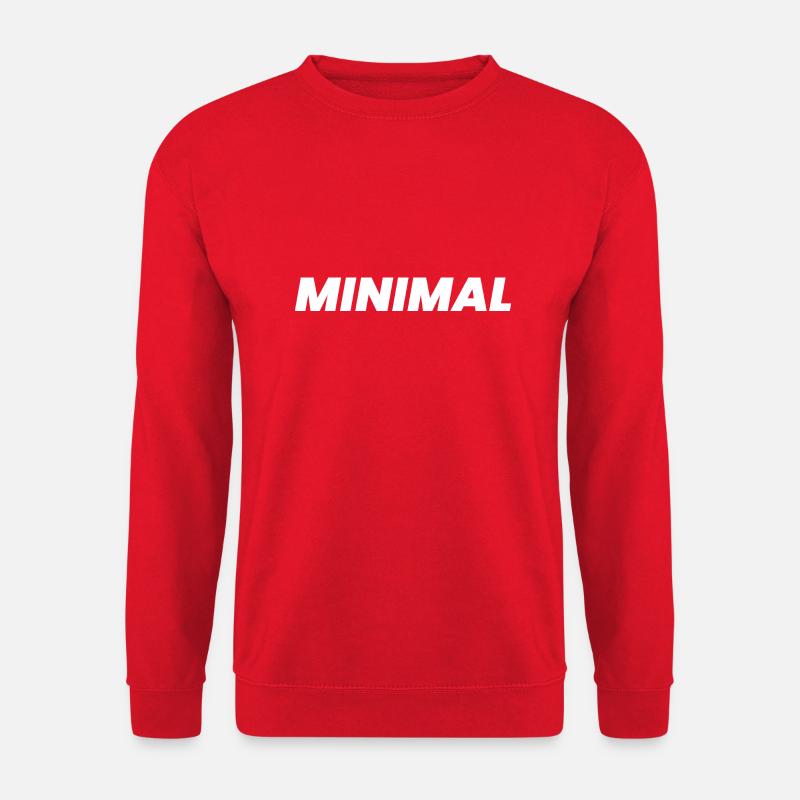 Minimal bold logo design - Unisex Sweatshirt - red