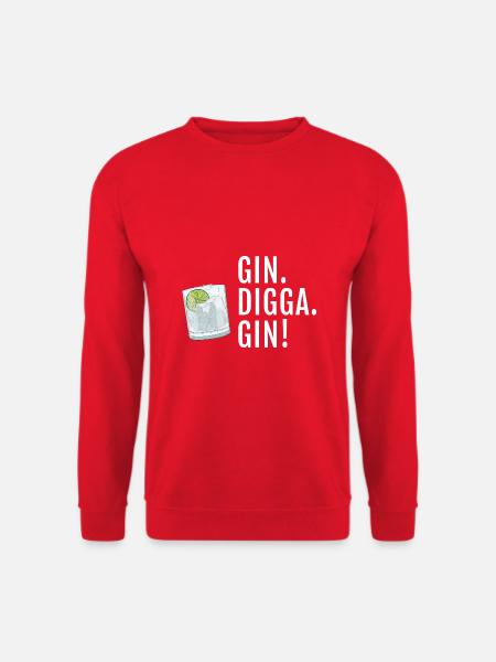 Gin Digga Gin - Unisex Pullover - Rot