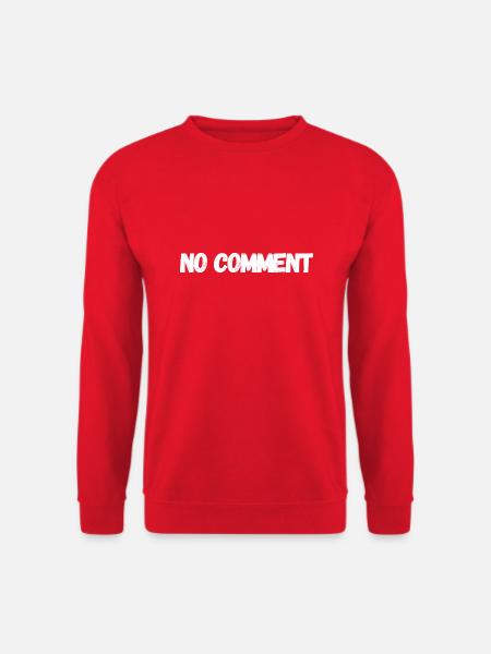 No comment - Sweat-shirt Unisexe - rouge