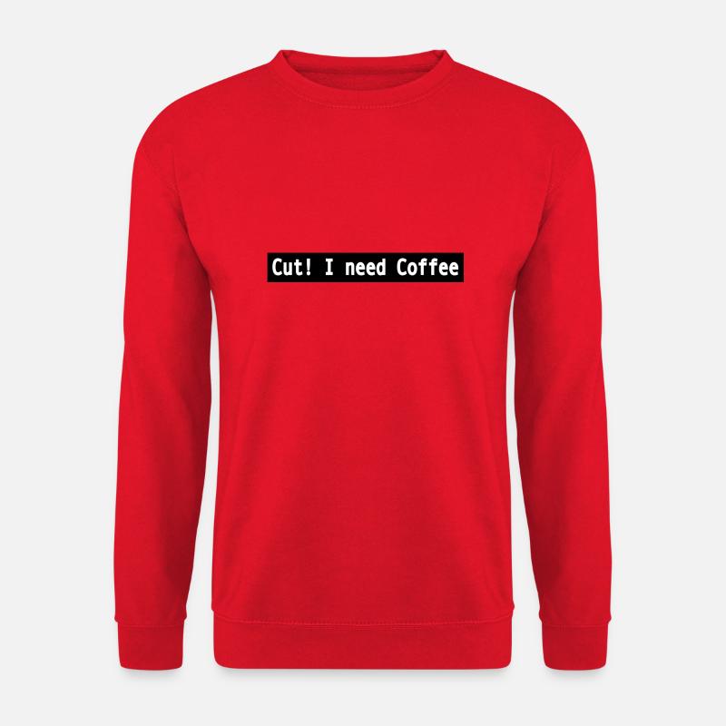Cut I need coffee - Unisex Sweatshirt - red