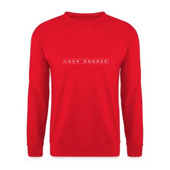 Crew Member - Unisex Sweatshirt - red - Front - Alina (178cm) & Michal (187cm)