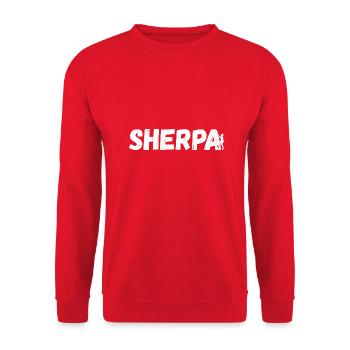 Sherpa Climbing - Unisex Sweatshirt - red - Front - Alina (178cm) & Michal (187cm)