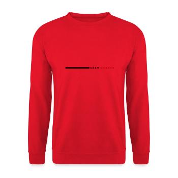 Crew Mitglied Linie - Unisex Pullover - Rot - Vorne - Alina (178cm) & Michal (187cm)