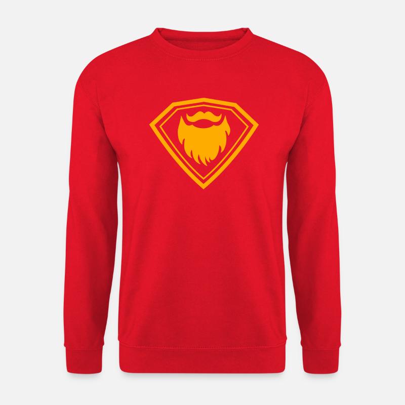Classic Beardman Logo - Unisex Sweatshirt - red
