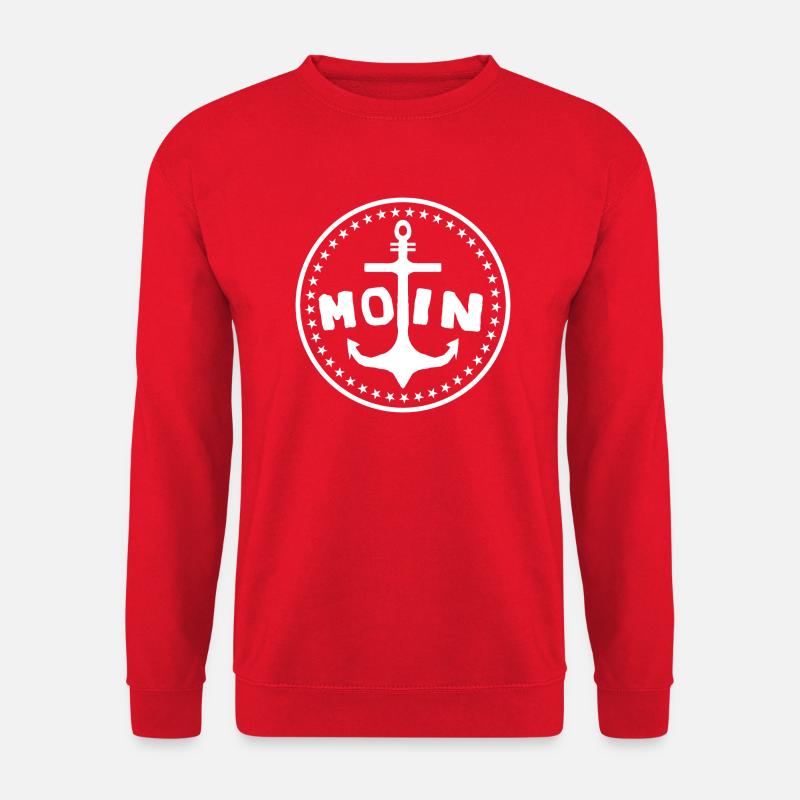 moin moin - Unisex Pullover - Rot