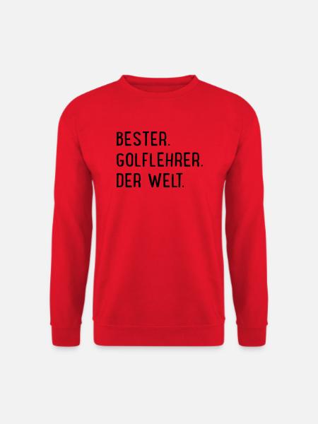 bester Golflehrer - Unisex Pullover - Rot