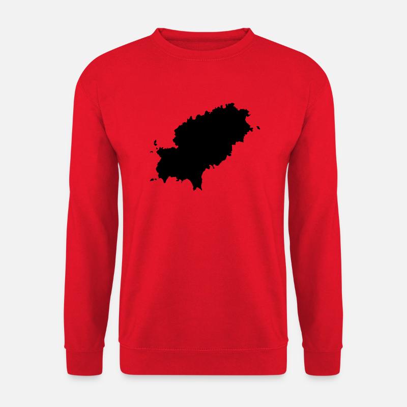 ibiza island map - Unisex Pullover - Rot