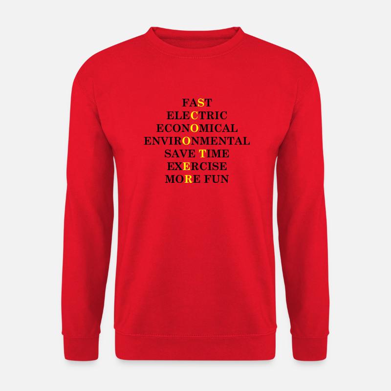 E-Scooter Roller Scooter - Unisex Pullover - Rot