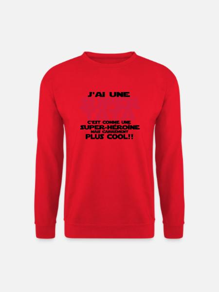 j'ai une super tata - Sweat-shirt Unisexe - rouge