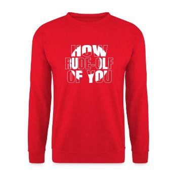 awesome beach jokes funny gym couples funny - Unisex Pullover - Rot - Vorne - Alina (178cm) & Michal (187cm)