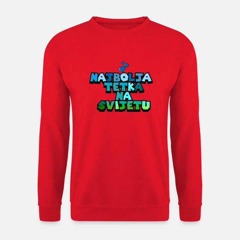 Najbolja tetka Mutter Kroatien Balkan Serbien Bosna - Unisex Pullover - Rot
