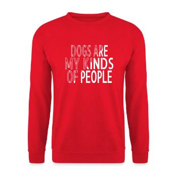 jokes mammal beagle gifts golden retriever rescue - Unisex Pullover - Rot - Vorne - Alina (178cm) & Michal (187cm)