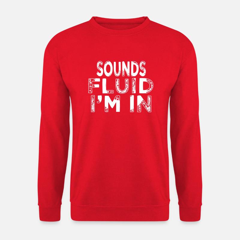 biker swimming trunks quote bicycle - Unisex Pullover - Rot